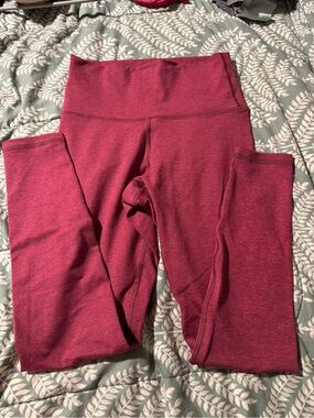 Fleo Heathered Burgundy Leggings